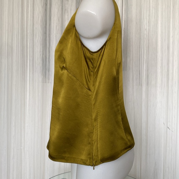 Jones New York 100% Silk chartreuse Green camisole, top, blouse! Size 10 - Picture 2 of 10